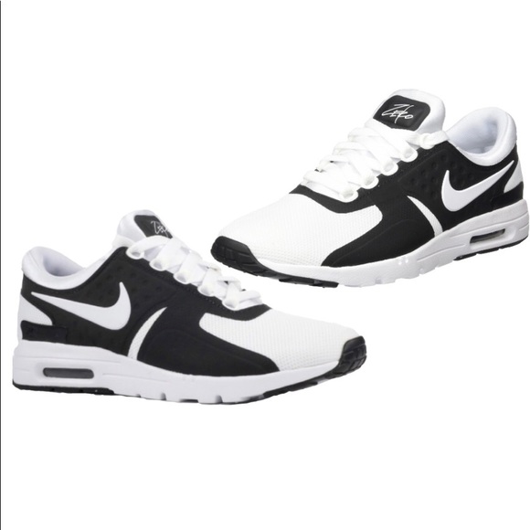 nike air max zero womens black and white
